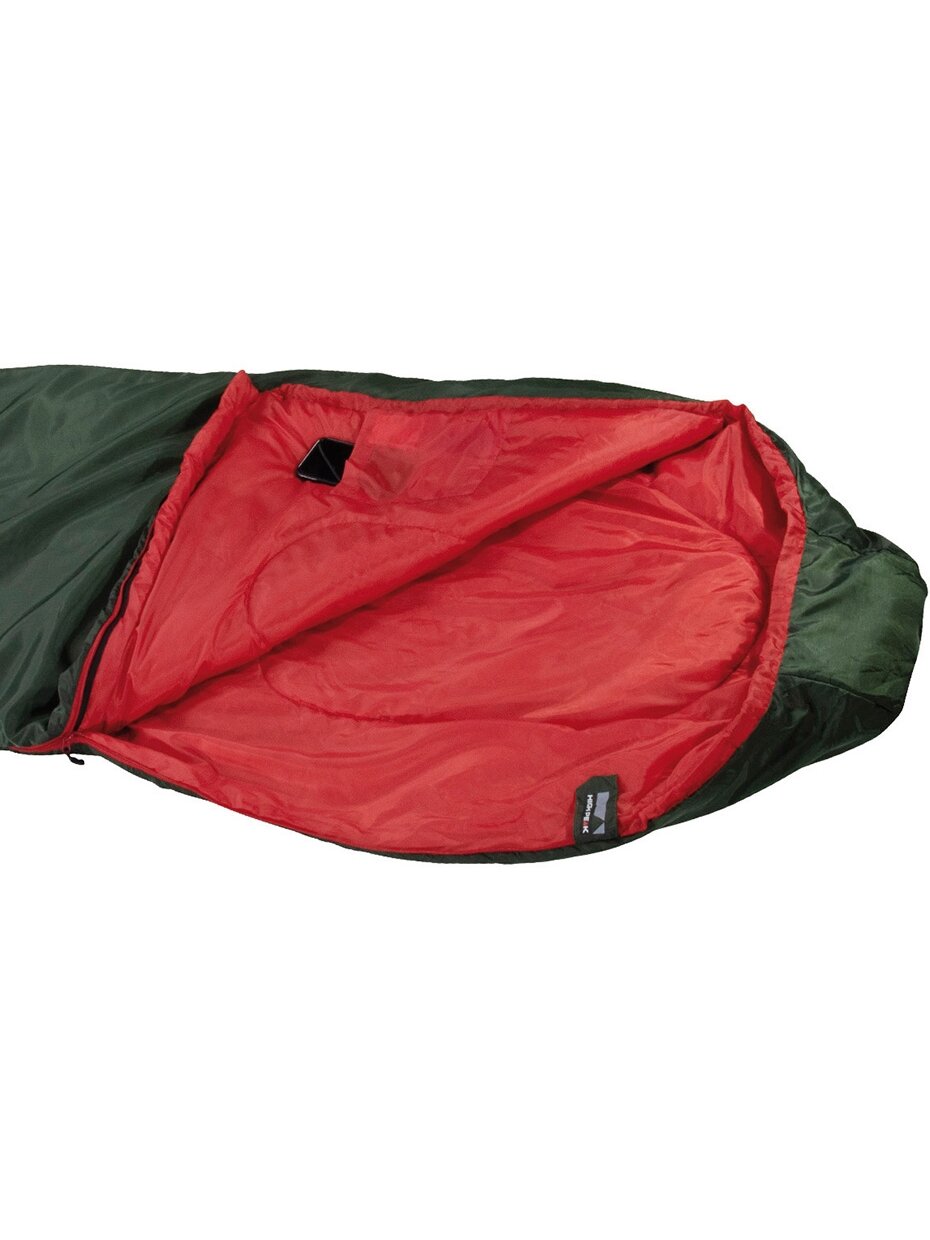 High Peak Lite Pak 1200 miegmaišis 225x80x50 cm žaliai raudona 23263 2