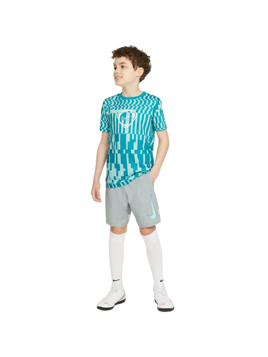 Nike NK Df Academy Shrt Wp Gx vaikiški šortai pilki CV1469 019 5 Nike NK Df Academy Shrt Wp Gx vaikiški šortai pilki CV1469 019 5