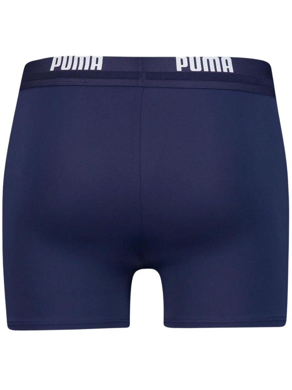 Puma Swim Men Logo Swim Trunk vyriški plaukimo šortai, tamsiai mėlyni 907657 01 1 Puma Swim Men Logo Swim Trunk vyriški plaukimo šortai, tamsiai mėlyni 907657 01 1