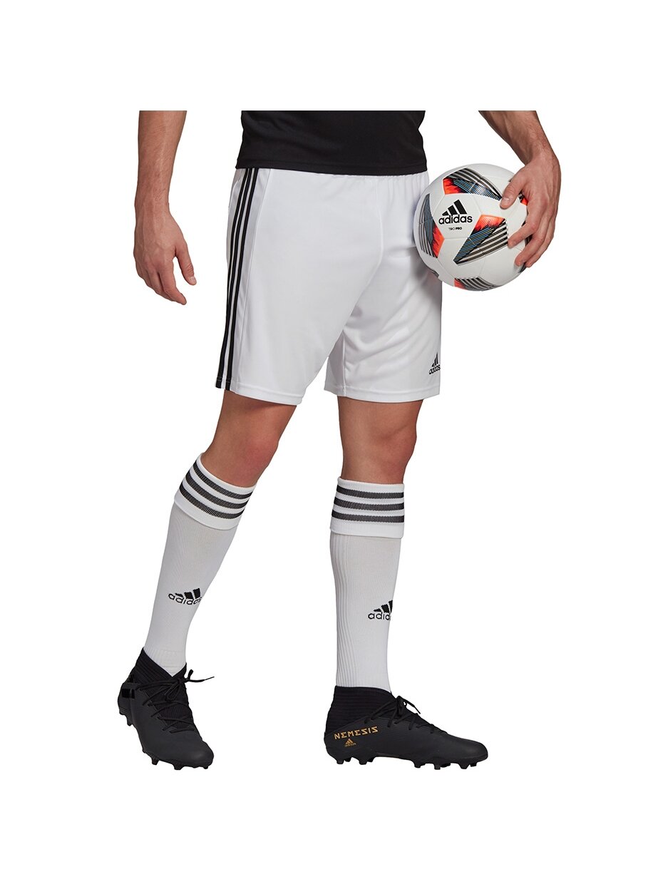 Adidas Squadra 21 Trumpi vyriški šortai, balti GN5773 1 Adidas Squadra 21 Trumpi vyriški šortai, balti GN5773 1