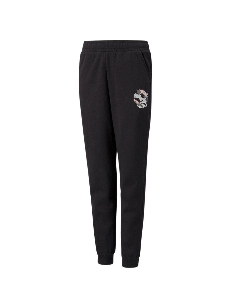 Puma Alpha Sweatpants FL vaikiškos kelnės juodos 589235 01 Puma Alpha Sweatpants FL vaikiškos kelnės juodos 589235 01