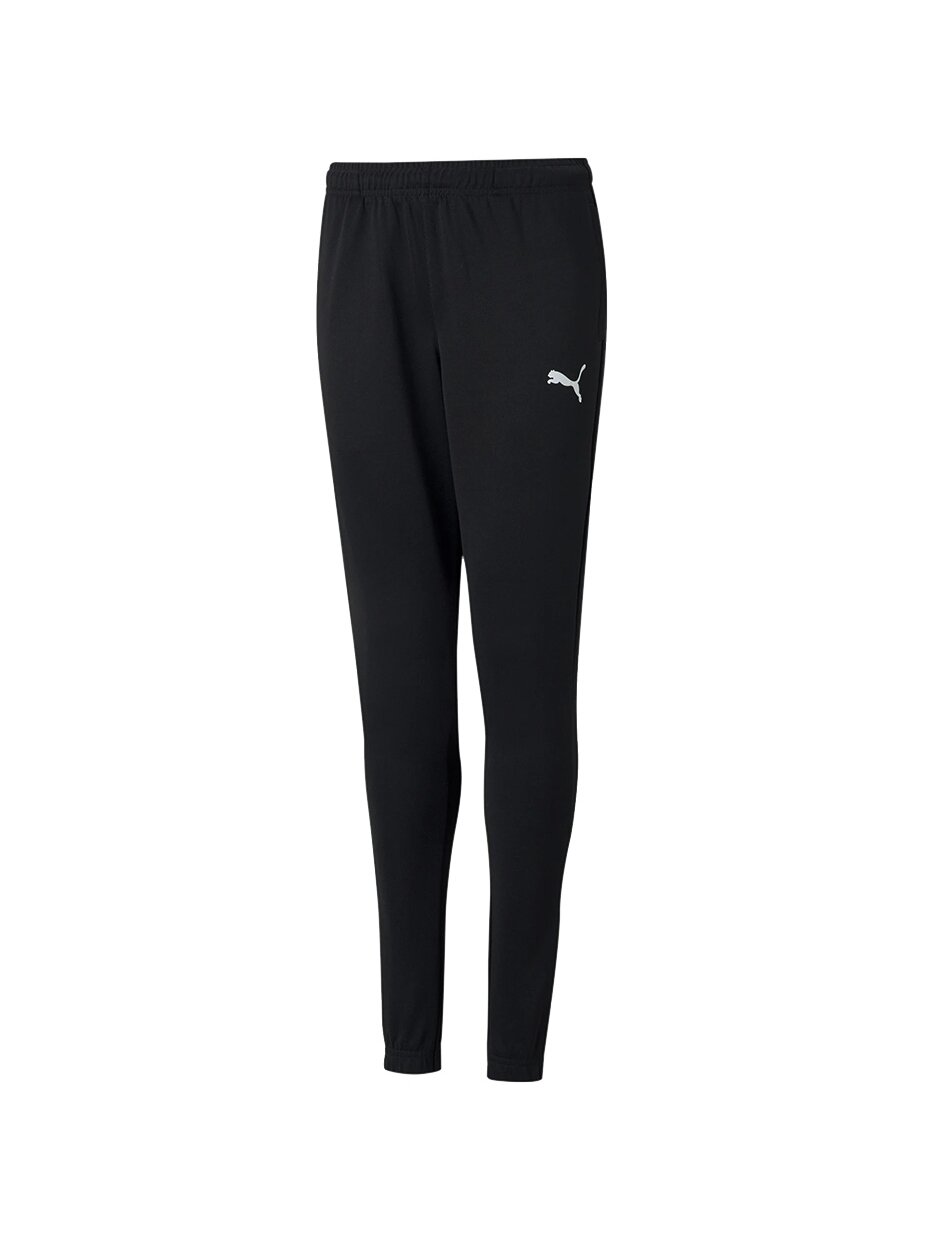 Puma teamRISE Poly Training Pants Jr vaikiškos kelnės juodos 657391 03 Puma teamRISE Poly Training Pants Jr vaikiškos kelnės juodos 657391 03