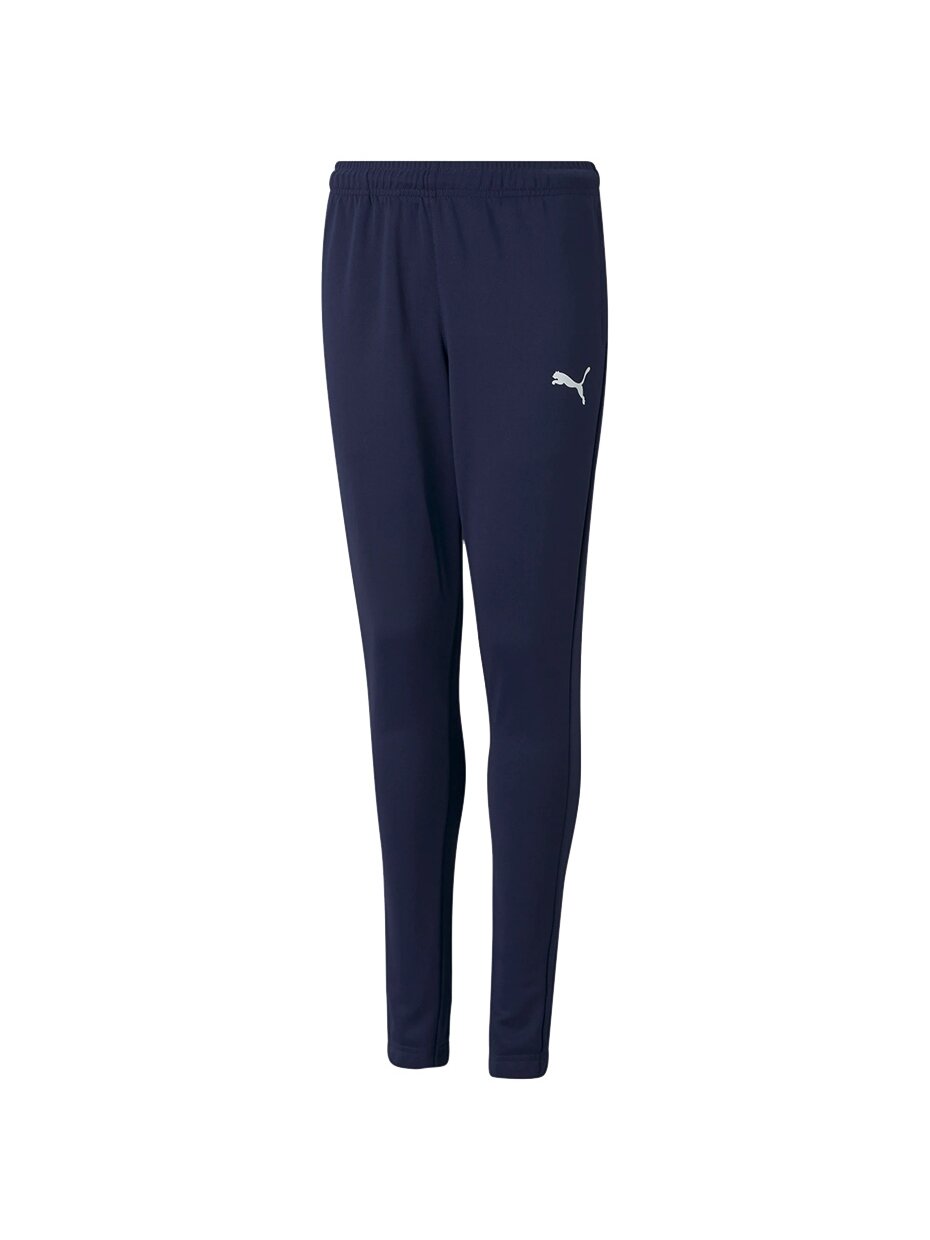 Puma teamRISE Poly Training Pants Jr vaikiškos kelnės, tamsiai mėlynos 657391 06 Puma teamRISE Poly Training Pants Jr vaikiškos kelnės, tamsiai mėlynos 657391 06