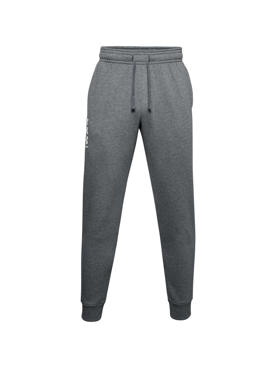 Under Armour Rival Fleece 3Logo Jogger vyriškos kelnės, tamsiai pilkos 1357131 012 Under Armour Rival Fleece 3Logo Jogger vyriškos kelnės, tamsiai pilkos 1357131 012