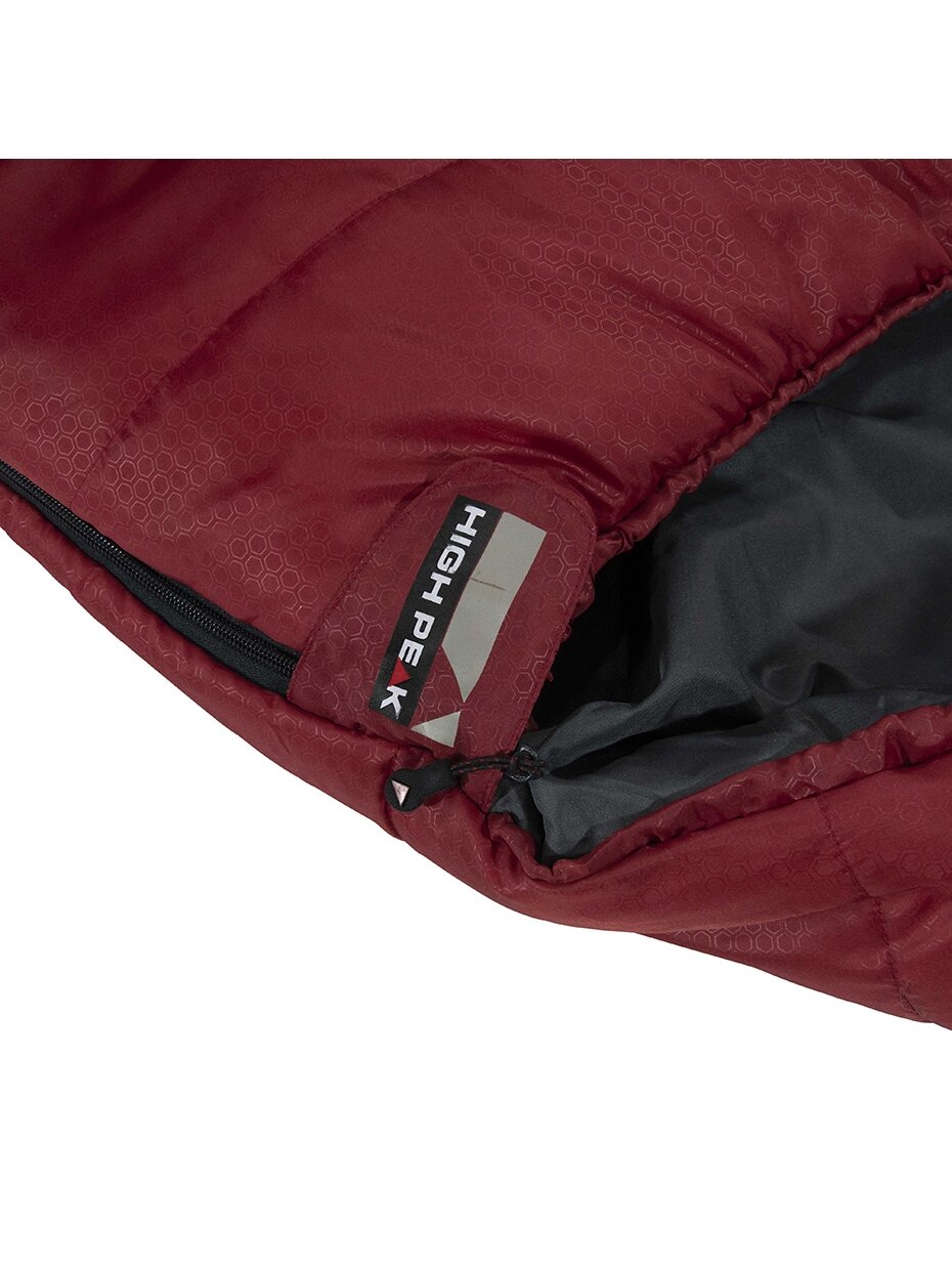 High Peak Redwood miegmaišis 3 L 230x85x55 cm bordo-pilka 23092 1
