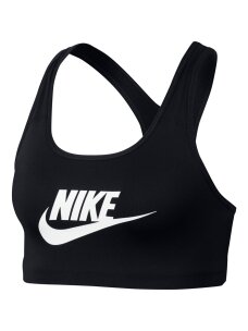 Nike Futura Swoosh sportinis liemenėlis moterims juodas 899370 010