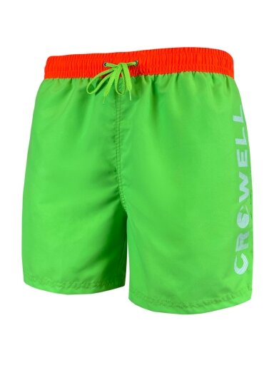 Crowell Fluo maudymosi šortai, 2 spalva, neoninė žalia ir oranžinė