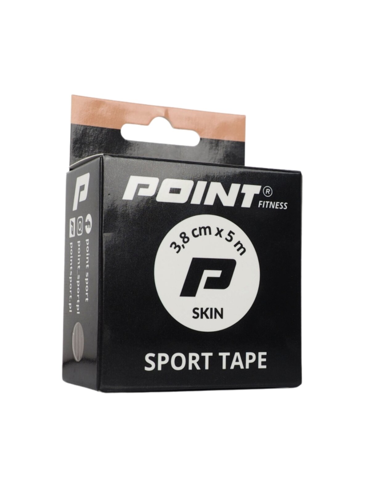 Point Tape sportinis kineziologinis teipas 3,8 cm x 5 m, smėlinis 1