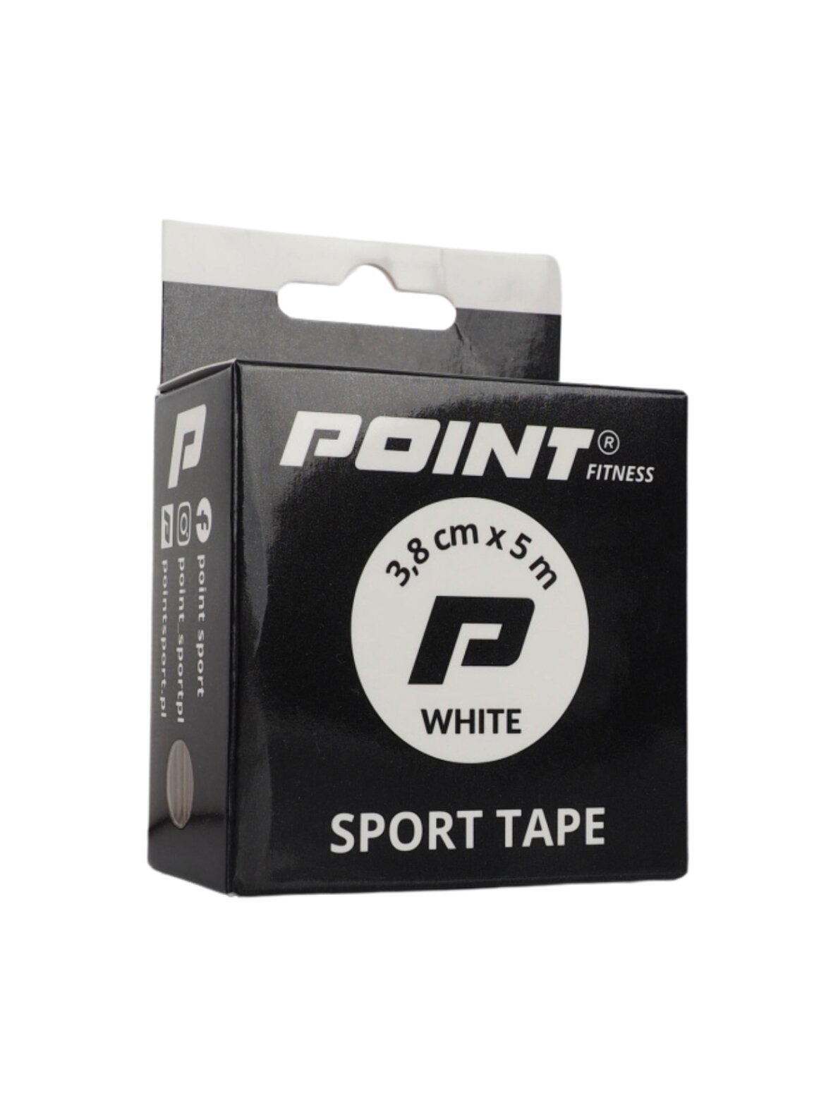 Point Tape sportinis tvarstis, 3,8 cm x 5 m, baltas 1 Point Tape sportinis tvarstis, 3,8 cm x 5 m, baltas 1