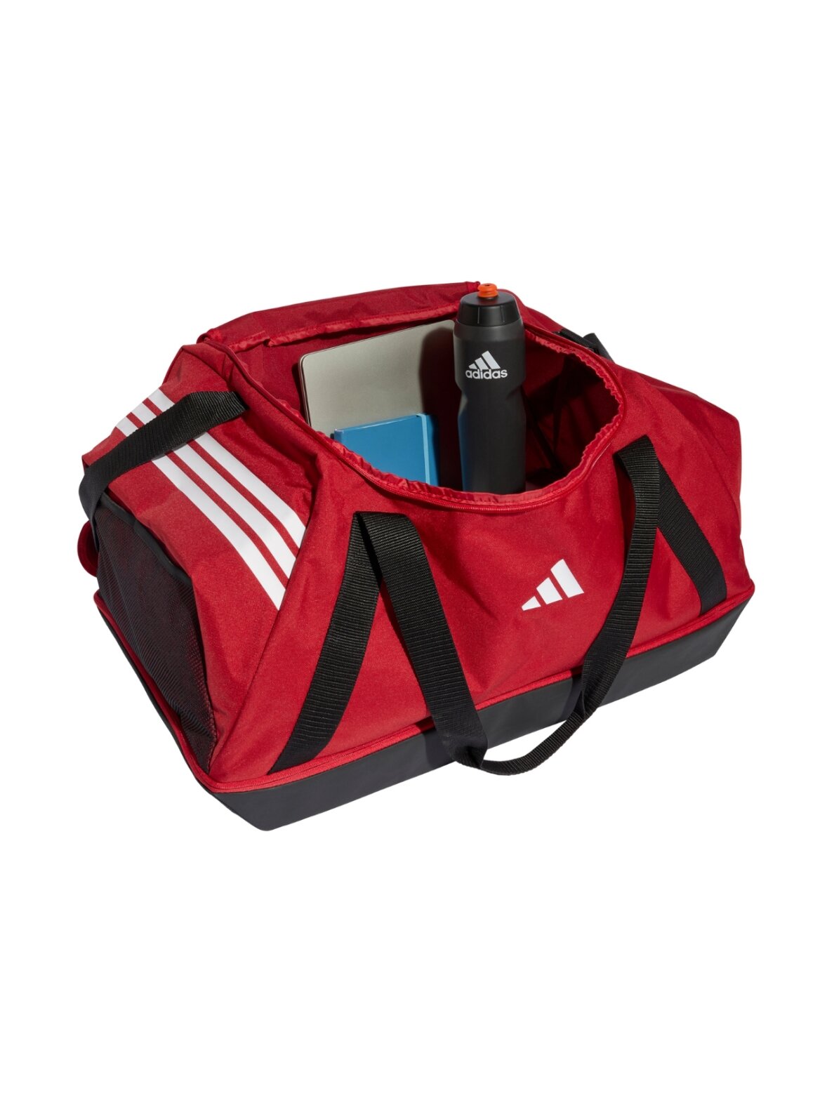 Adidas Tiro Duffle Large sporto krepšys su apatine pertvara raudonas JY7950 3