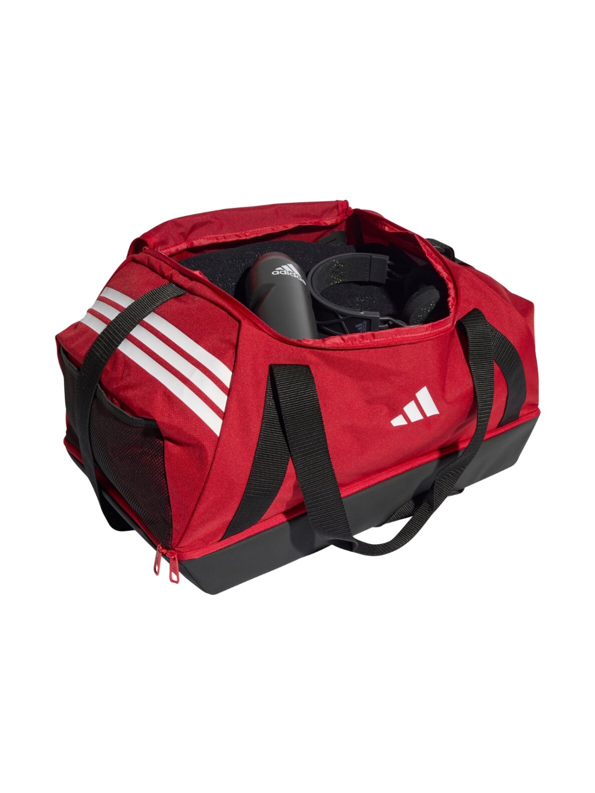 Adidas Tiro Duffle Medium sportinė krepšys su apatine pertvara raudona JY7953 3 Adidas Tiro Duffle Medium sportinė krepšys su apatine pertvara raudona JY7953 3