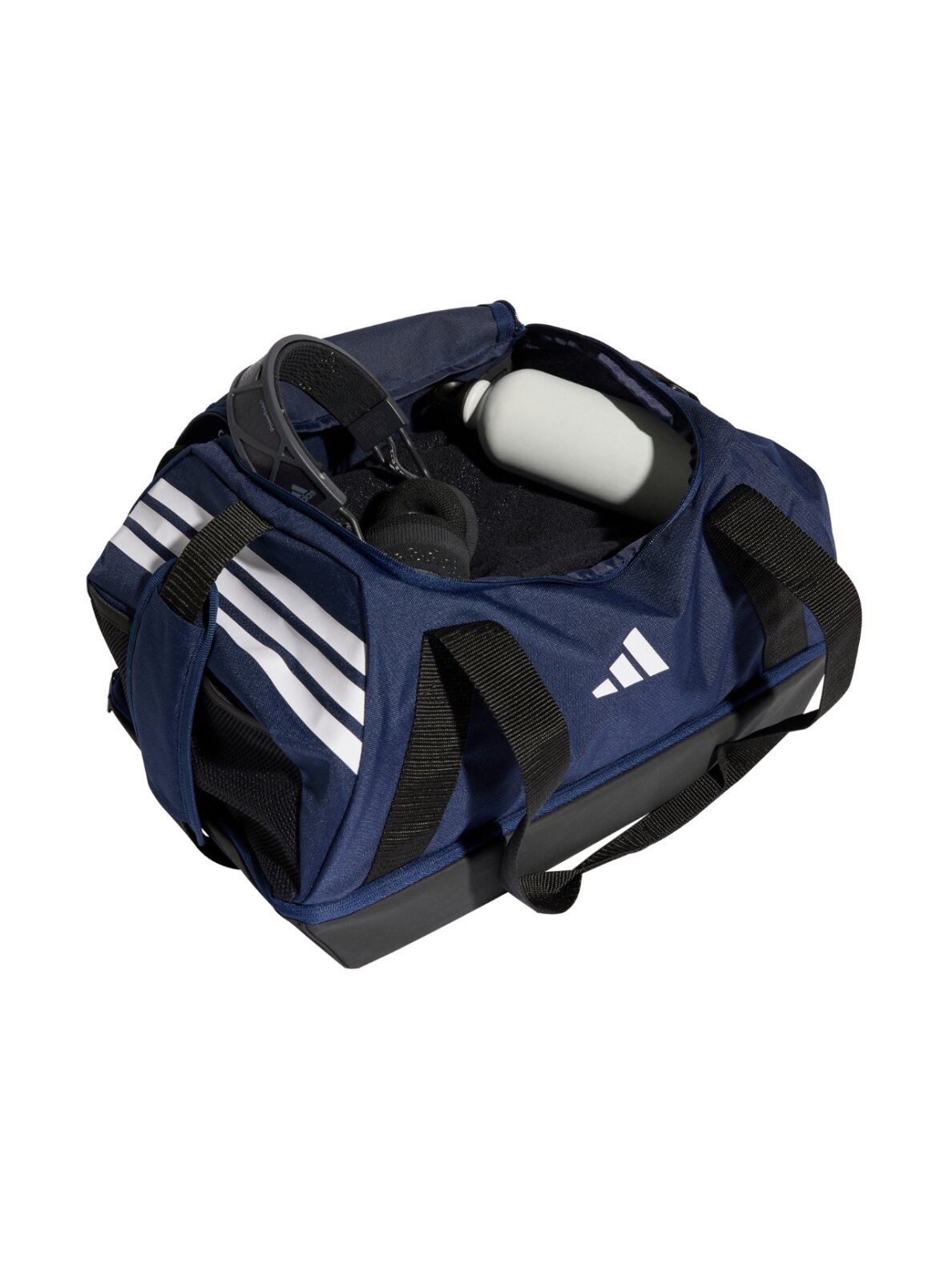 Adidas Tiro Duffle Small sportinė krepšis su apatine pertvara, tamsiai mėlyna 3 Adidas Tiro Duffle Small sportinė krepšis su apatine pertvara, tamsiai mėlyna 3