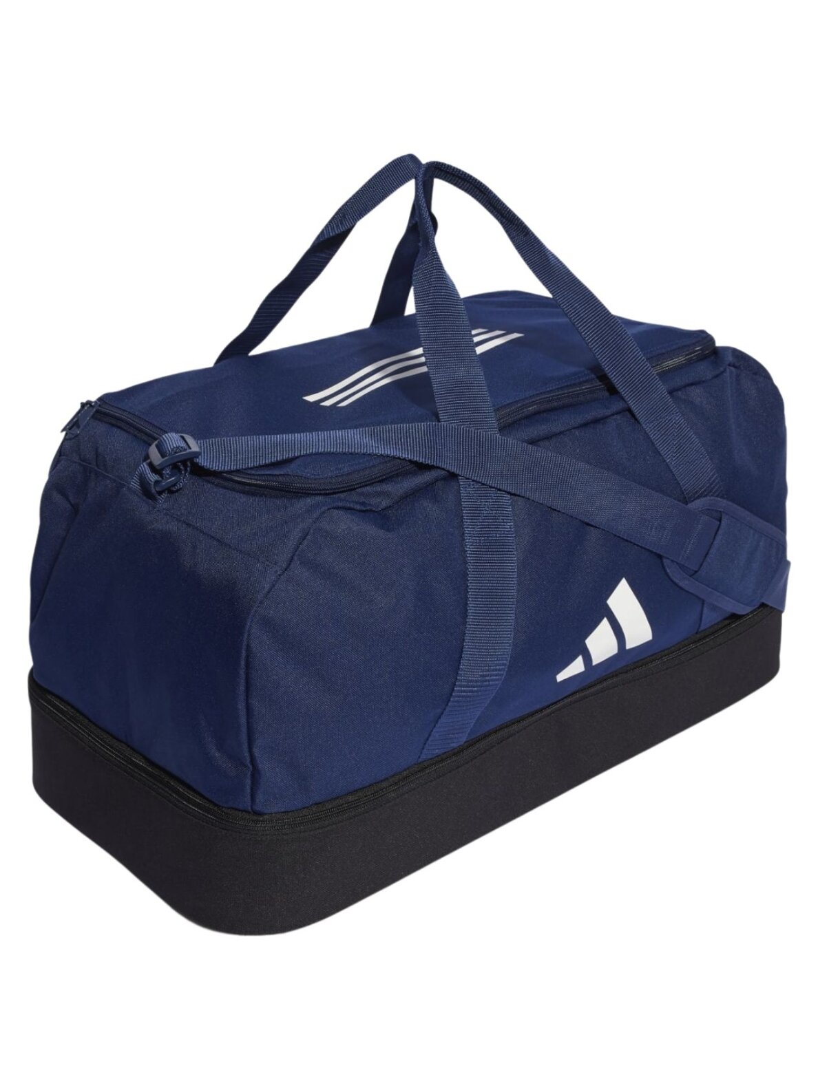 Adidas Tiro League Duffel Medium krepšys, tamsiai mėlynas IB8650 1 Adidas Tiro League Duffel Medium krepšys, tamsiai mėlynas IB8650 1