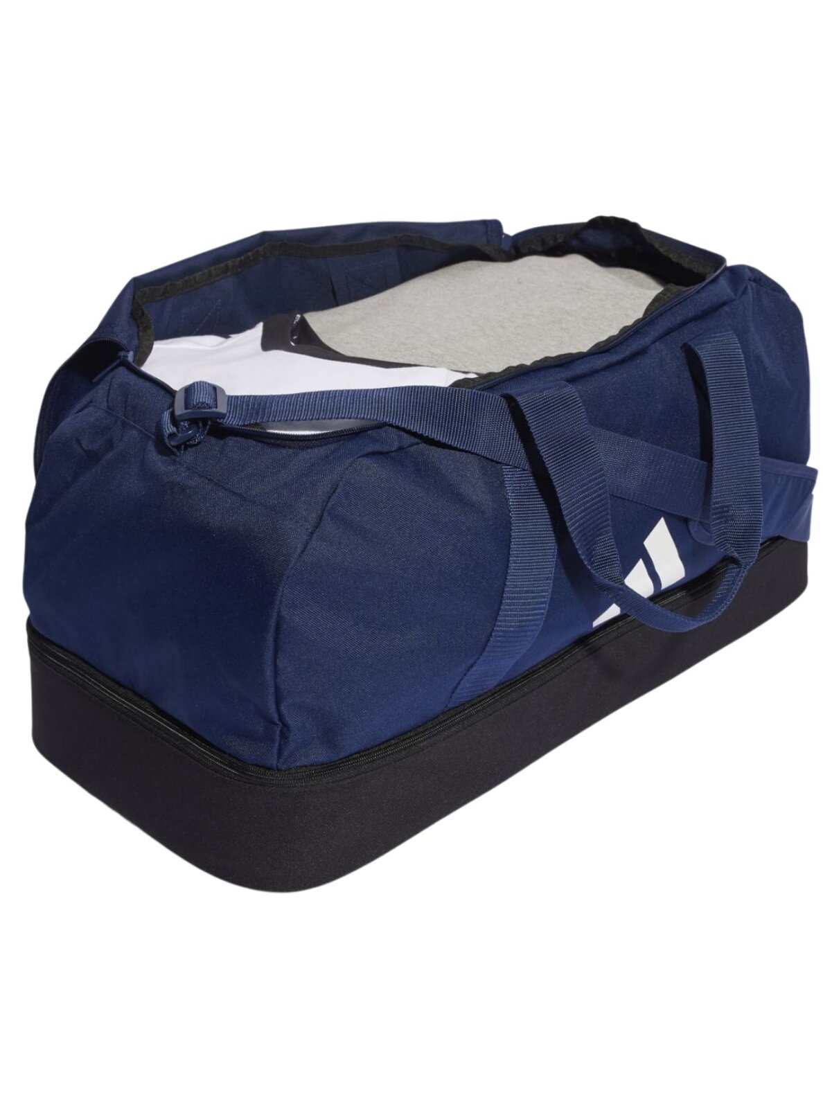Adidas Tiro League Duffel Medium krepšys, tamsiai mėlynas IB8650 2 Adidas Tiro League Duffel Medium krepšys, tamsiai mėlynas IB8650 2