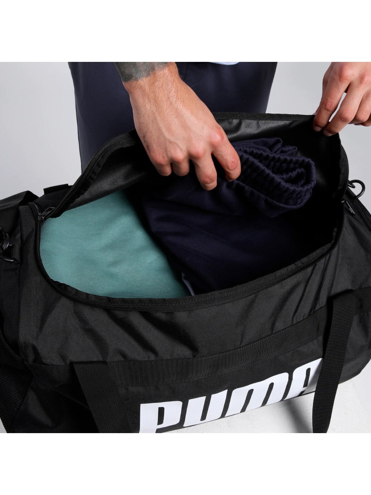 Puma Challenger Sports Medium sportinė krepšys juoda 91145 01 7 Puma Challenger Sports Medium sportinė krepšys juoda 91145 01 7