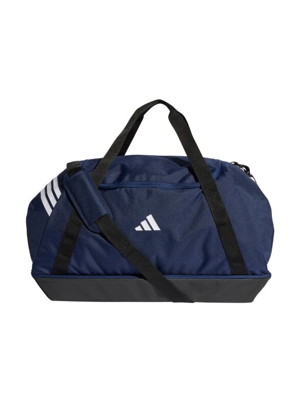 adidas Tiro Duffle Large su apatine skyrium sportinė krepšys tamsiai mėlyna KD4233 adidas Tiro Duffle Large su apatine skyrium sportinė krepšys tamsiai mėlyna KD4233