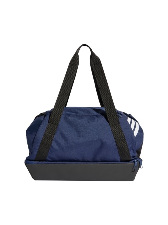 Adidas Tiro Duffle Small sportinė krepšis su apatine pertvara, tamsiai mėlyna 1 Adidas Tiro Duffle Small sportinė krepšis su apatine pertvara, tamsiai mėlyna 1