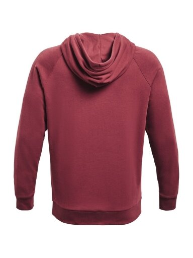 Under Armour Rival Fleece Big Logo HD vyriškas džemperis bordo spalvos 1357093 652
