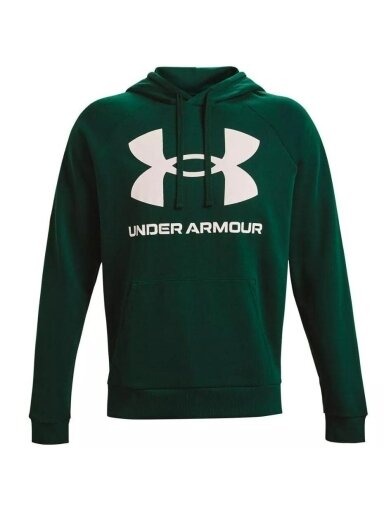 Under Armour Rival Fleece Big Logo HD vyriškas džemperis žalias 1357093 330
