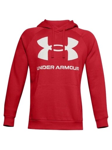 Under Armour Rival Fleece Big Logo HD vyriški džemperiai raudoni 1357093 608
