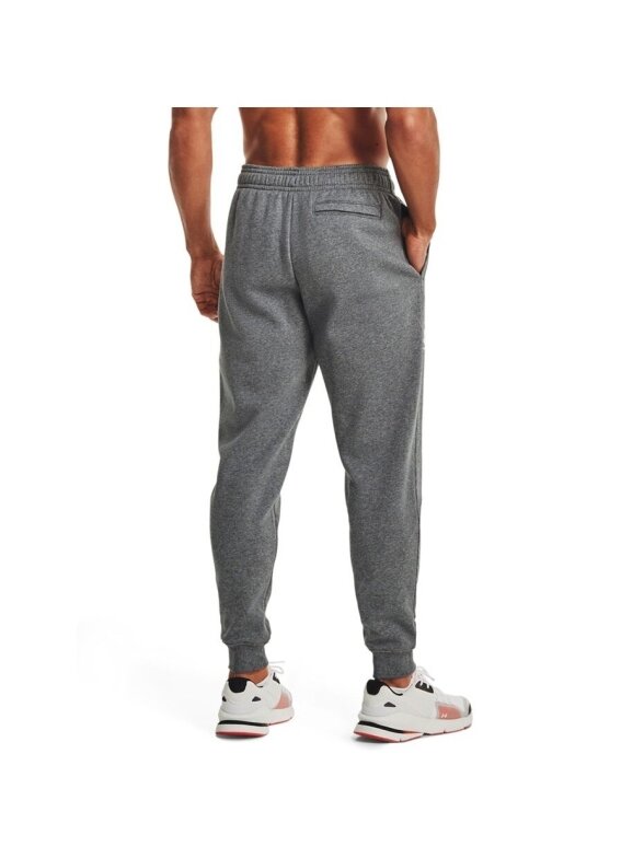 Under Armour Rival Fleece 3Logo Jogger vyriškos kelnės, tamsiai pilkos 1357131 012 6 Under Armour Rival Fleece 3Logo Jogger vyriškos kelnės, tamsiai pilkos 1357131 012 6