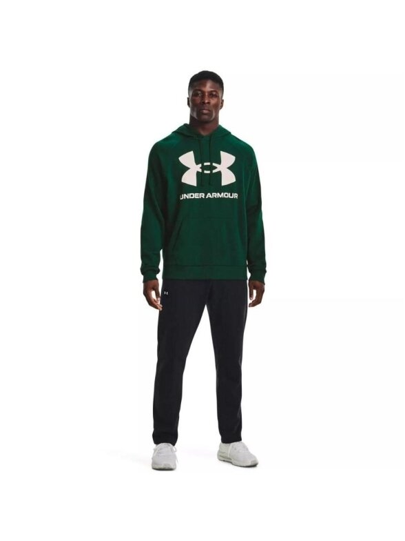 Under Armour Rival Fleece Big Logo HD vyriškas džemperis žalias 1357093 330 4