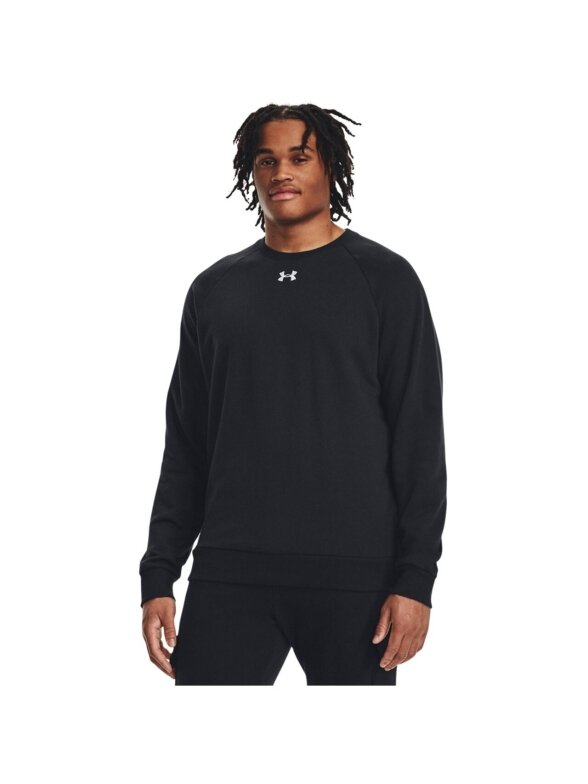 Under Armour Rival Fleece Crew vyriški palaidinės juodi 1379755 001 3 Under Armour Rival Fleece Crew vyriški palaidinės juodi 1379755 001 3