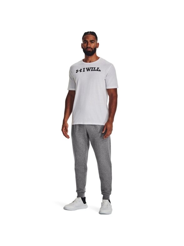 Under Armour Rival Fleece Joggers vyriškos kelnės pilkos spalvos 1379774 025 5
