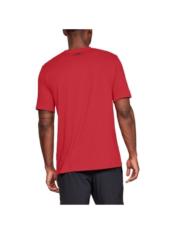 Under Armour Sportstyle Left Chest SS vyriški marškinėliai raudoni 1326799 600 4