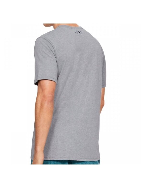 Under Armour Sportstyle Logo SS vyriški marškinėliai pilki 1329590 036 3