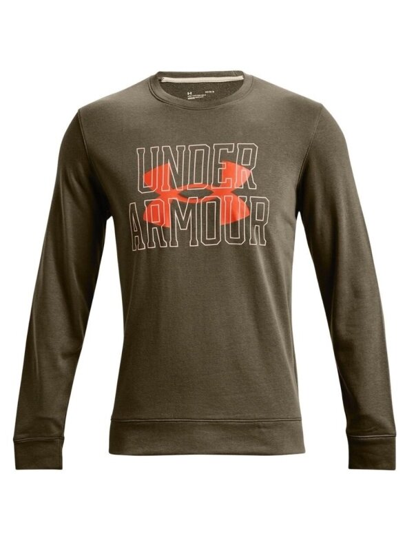 Under Armour UA Rival Terry Logo Crew vyriški džemperiai žalia 1370391 361 Under Armour UA Rival Terry Logo Crew vyriški džemperiai žalia 1370391 361