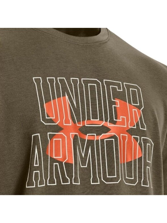 Under Armour UA Rival Terry Logo Crew vyriški džemperiai žalia 1370391 361 4