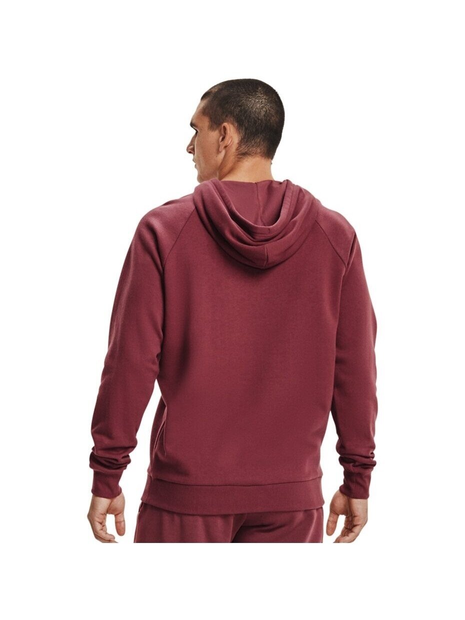 Under Armour Rival Fleece Big Logo HD vyriškas džemperis bordo spalvos 1357093 652 5