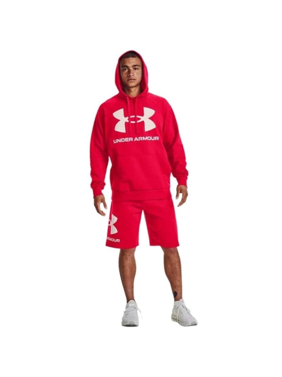 Under Armour Rival Fleece Big Logo HD vyriškas džemperis raudonas 1357093 600 5