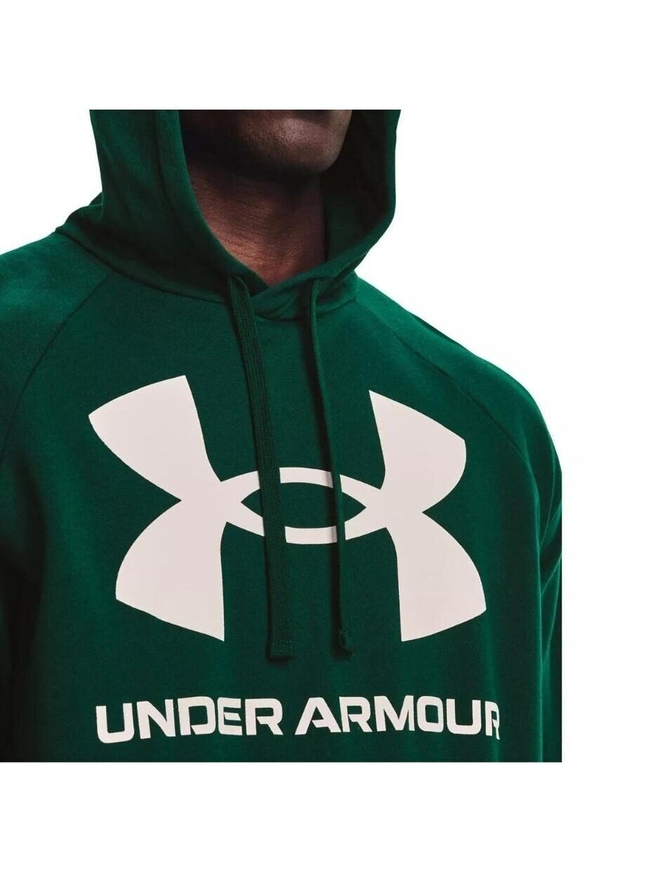 Under Armour Rival Fleece Big Logo HD vyriškas džemperis žalias 1357093 330 5