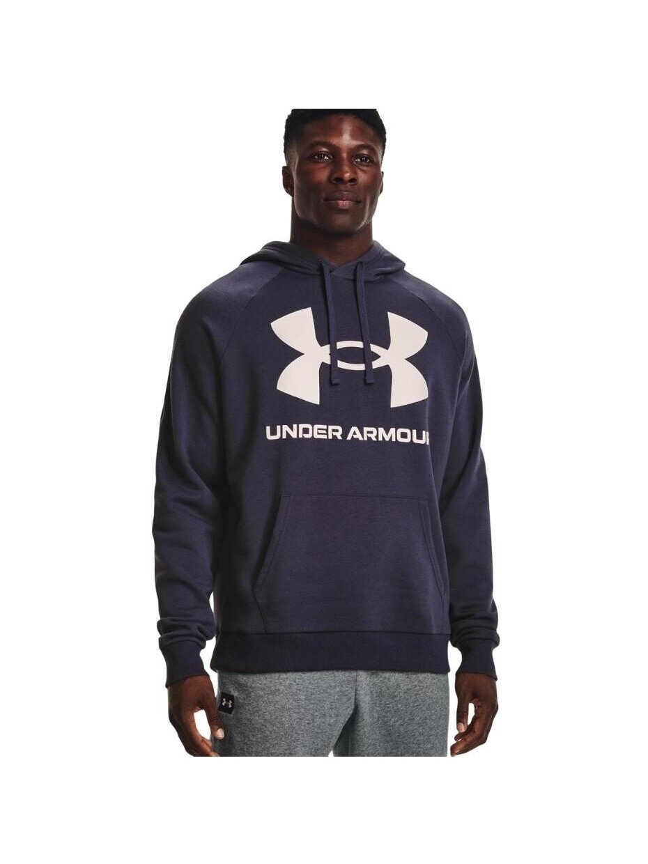 Under Armour Rival Fleece Big Logo HD vyriški džemperiai violetiniai 1357093 558 2