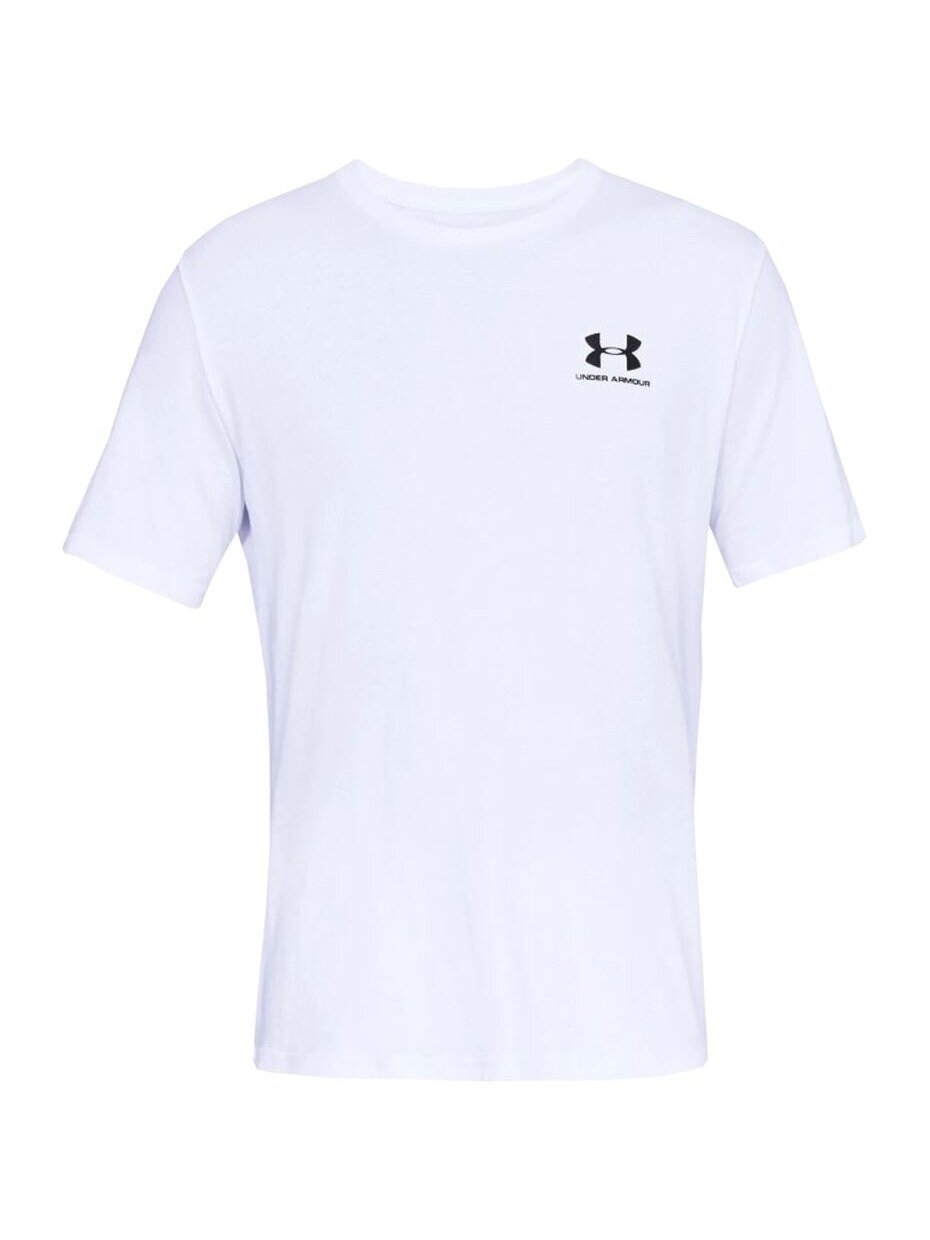 Under Armour Sportstyle Left Chest SS vyriški marškinėliai balti 1326799 100 1 Under Armour Sportstyle Left Chest SS vyriški marškinėliai balti 1326799 100 1