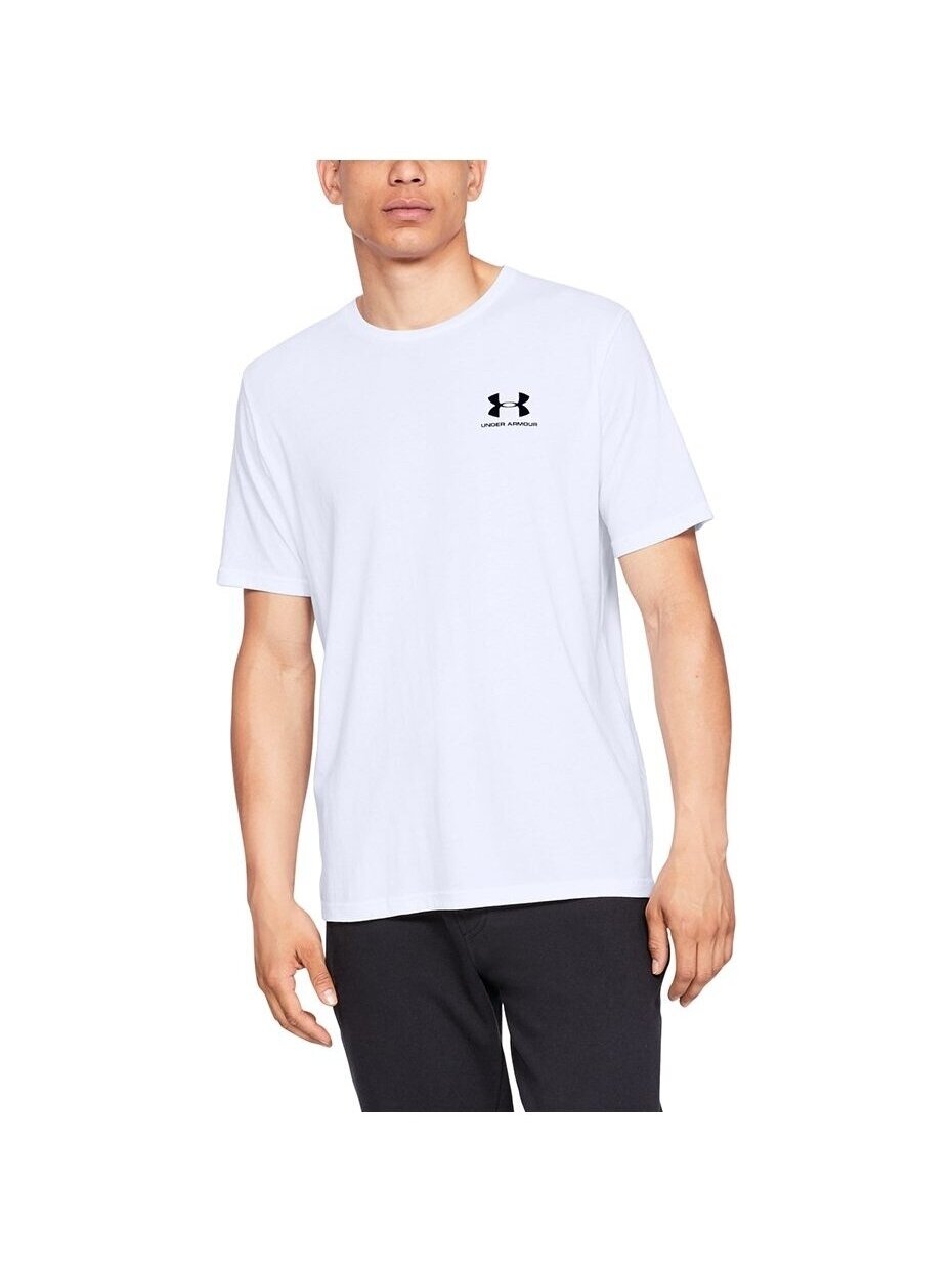 Under Armour Sportstyle Left Chest SS vyriški marškinėliai balti 1326799 100 3 Under Armour Sportstyle Left Chest SS vyriški marškinėliai balti 1326799 100 3