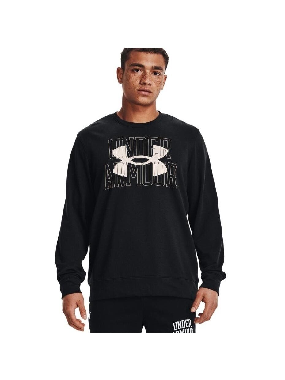 Under Armour UA Rival Terry Logo Crew vyriški džemperiai juodi 1370391 001 3
