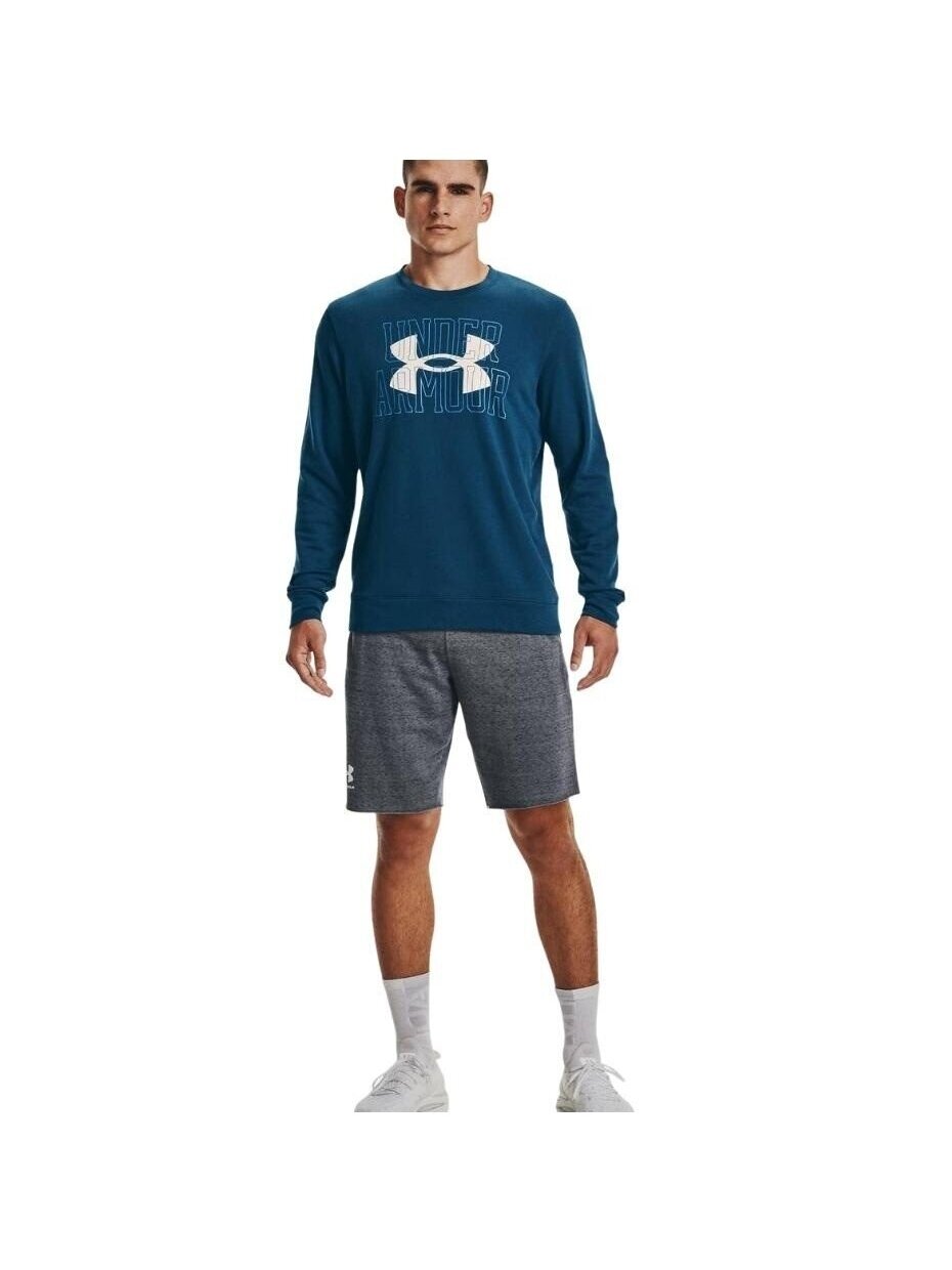 Under Armour UA Rival Terry Logo Crew vyriški džemperiai mėlyni 1370391 458 2 Under Armour UA Rival Terry Logo Crew vyriški džemperiai mėlyni 1370391 458 2