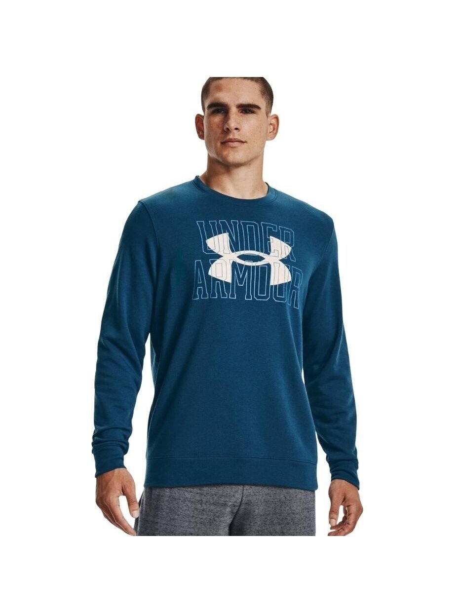 Under Armour UA Rival Terry Logo Crew vyriški džemperiai mėlyni 1370391 458 3 Under Armour UA Rival Terry Logo Crew vyriški džemperiai mėlyni 1370391 458 3