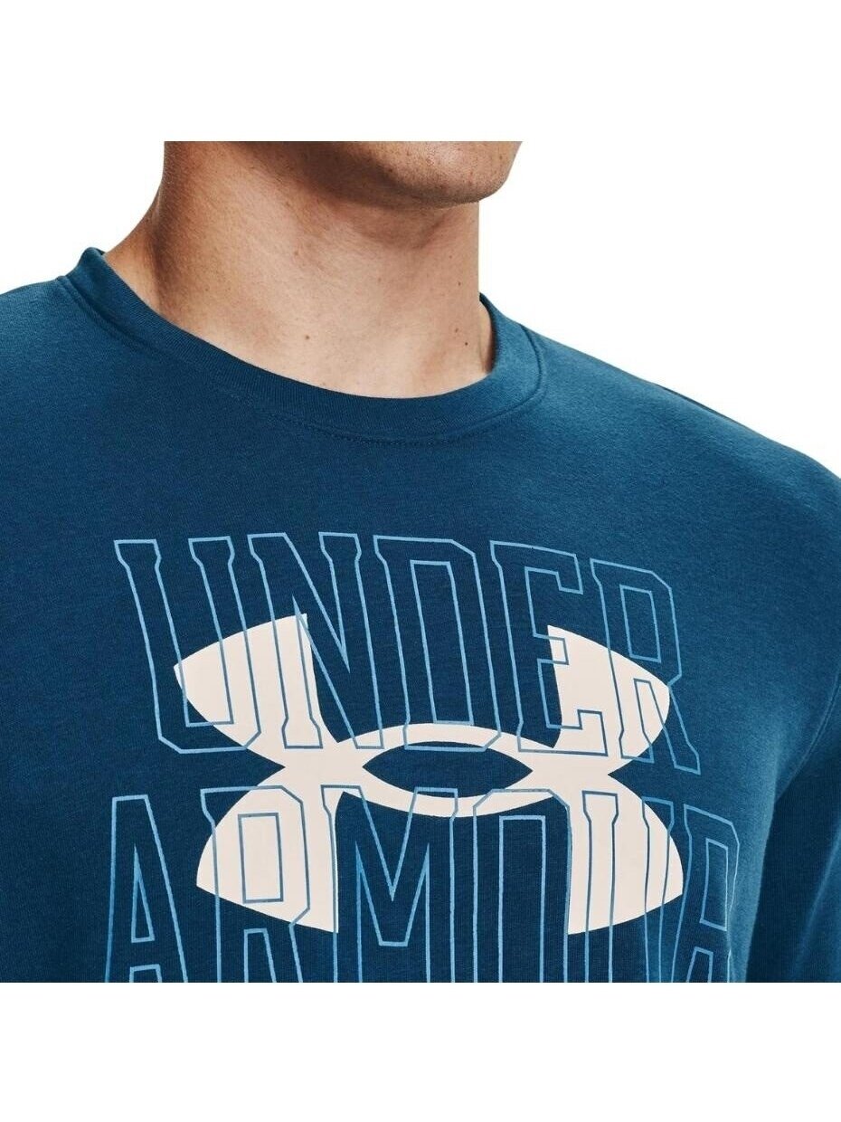 Under Armour UA Rival Terry Logo Crew vyriški džemperiai mėlyni 1370391 458 5 Under Armour UA Rival Terry Logo Crew vyriški džemperiai mėlyni 1370391 458 5