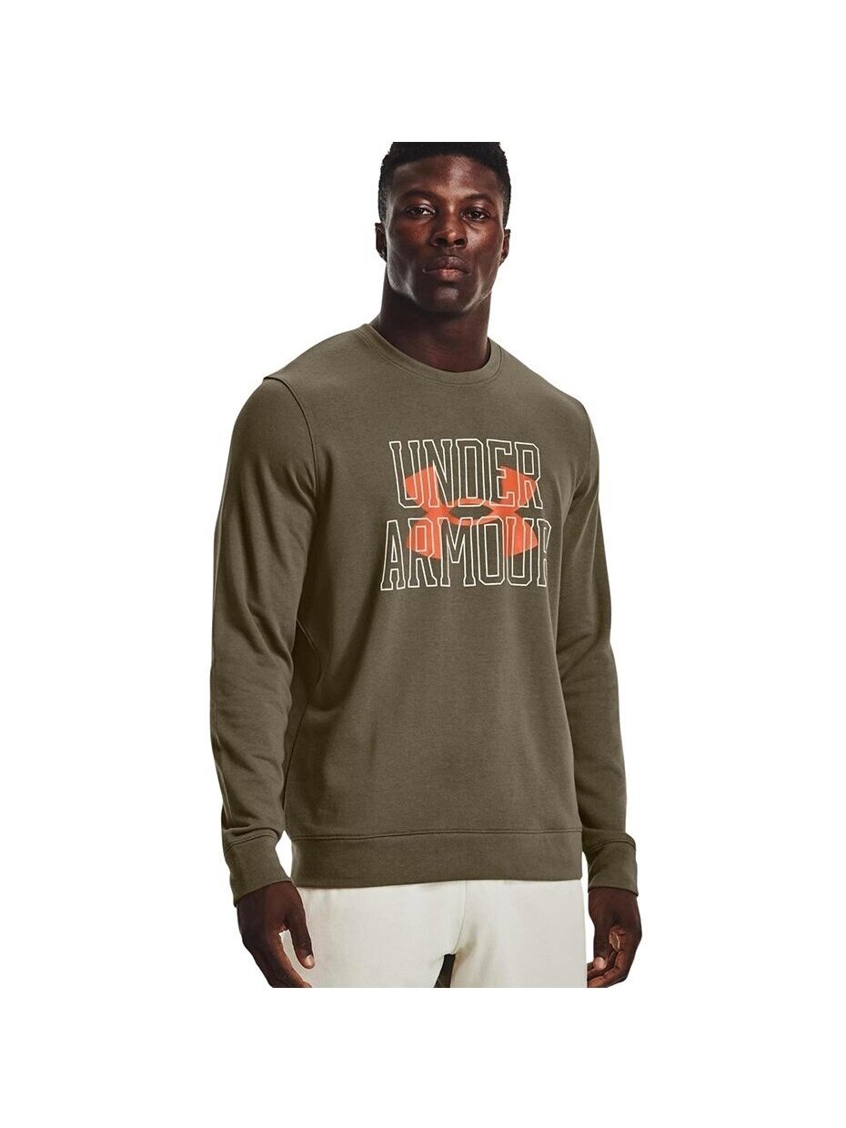 Under Armour UA Rival Terry Logo Crew vyriški džemperiai žalia 1370391 361 2 Under Armour UA Rival Terry Logo Crew vyriški džemperiai žalia 1370391 361 2