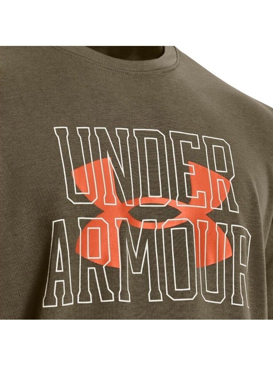 Under Armour UA Rival Terry Logo Crew vyriški džemperiai žalia 1370391 361 4