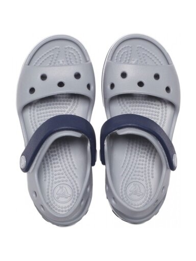 Vaikiškos basutės Crocs Crosband Sandal Kids pilkos ir tamsiai mėlynos spalvos 12856 01U