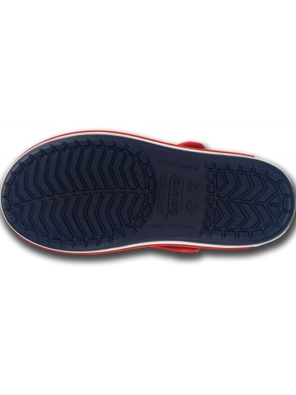 Vaikiškos basutės Crocs Crocband Sandal Kids tamsiai mėlynos raudonos 12856 485 5 Vaikiškos basutės Crocs Crocband Sandal Kids tamsiai mėlynos raudonos 12856 485 5
