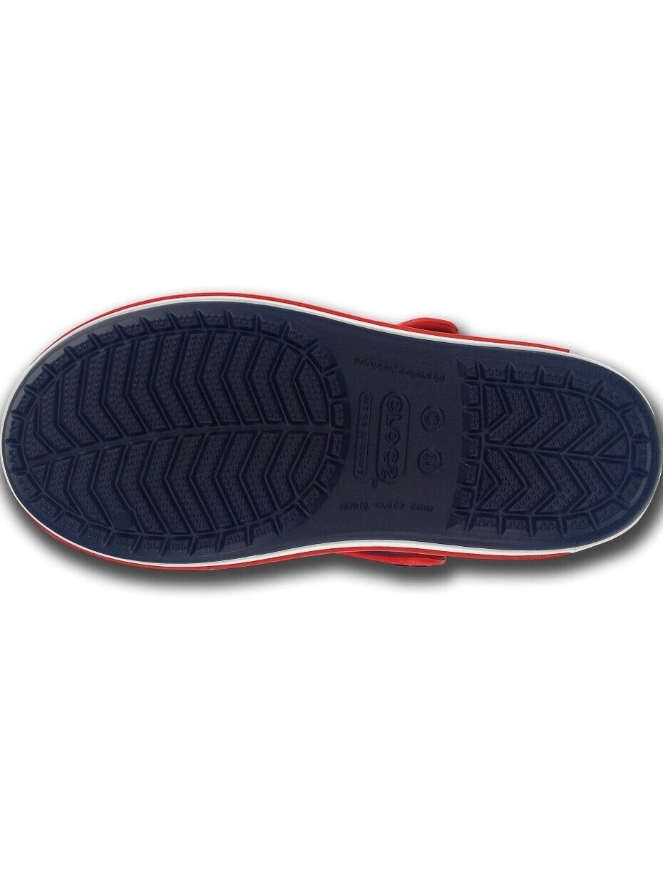Vaikiškos basutės Crocs Crocband Sandal Kids tamsiai mėlynos raudonos 12856 485 5 Vaikiškos basutės Crocs Crocband Sandal Kids tamsiai mėlynos raudonos 12856 485 5