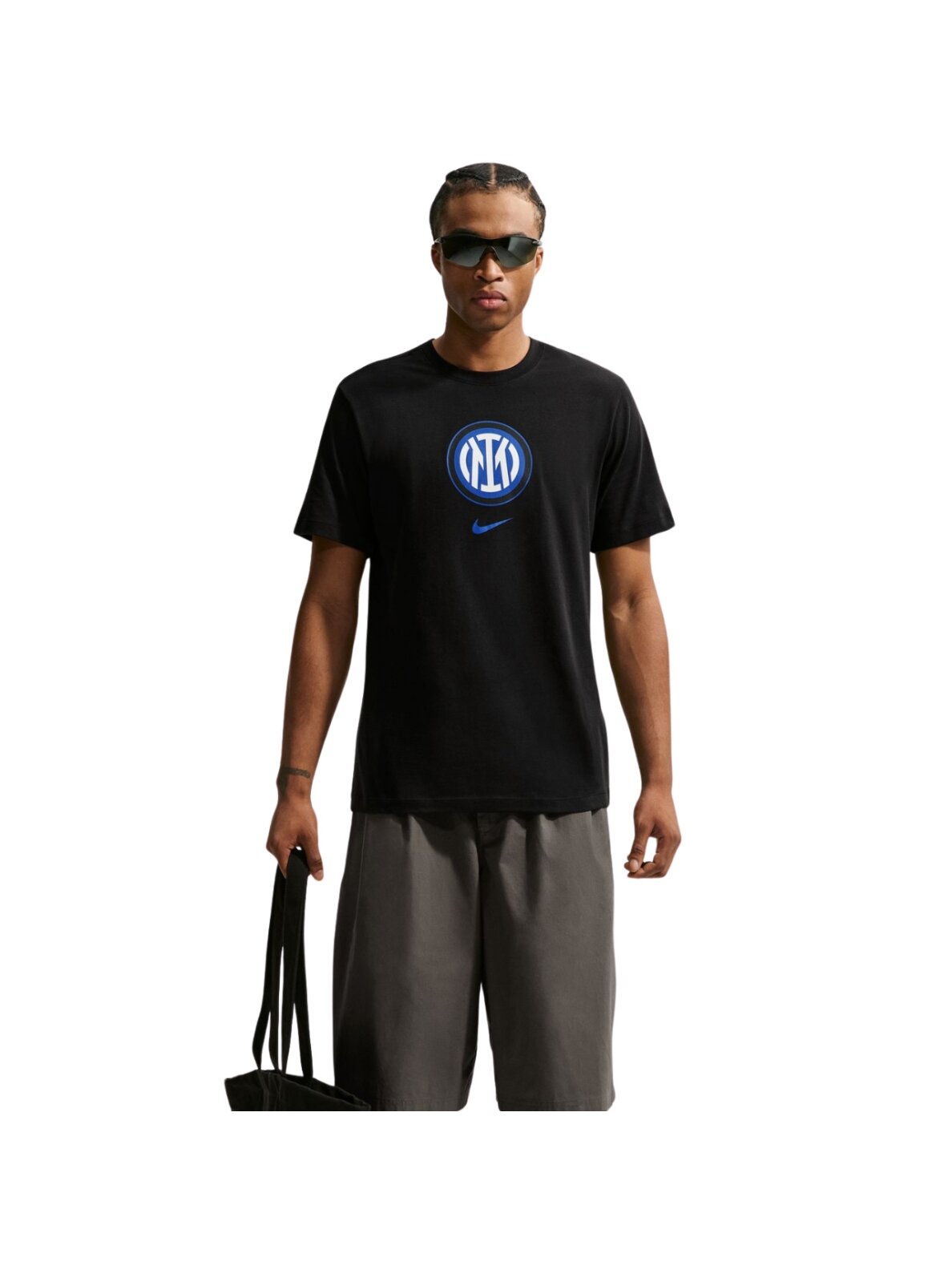 Vyriški marškinėliai Nike Inter Milano juodi IM1662 010 Vyriški marškinėliai Nike Inter Milano juodi IM1662 010
