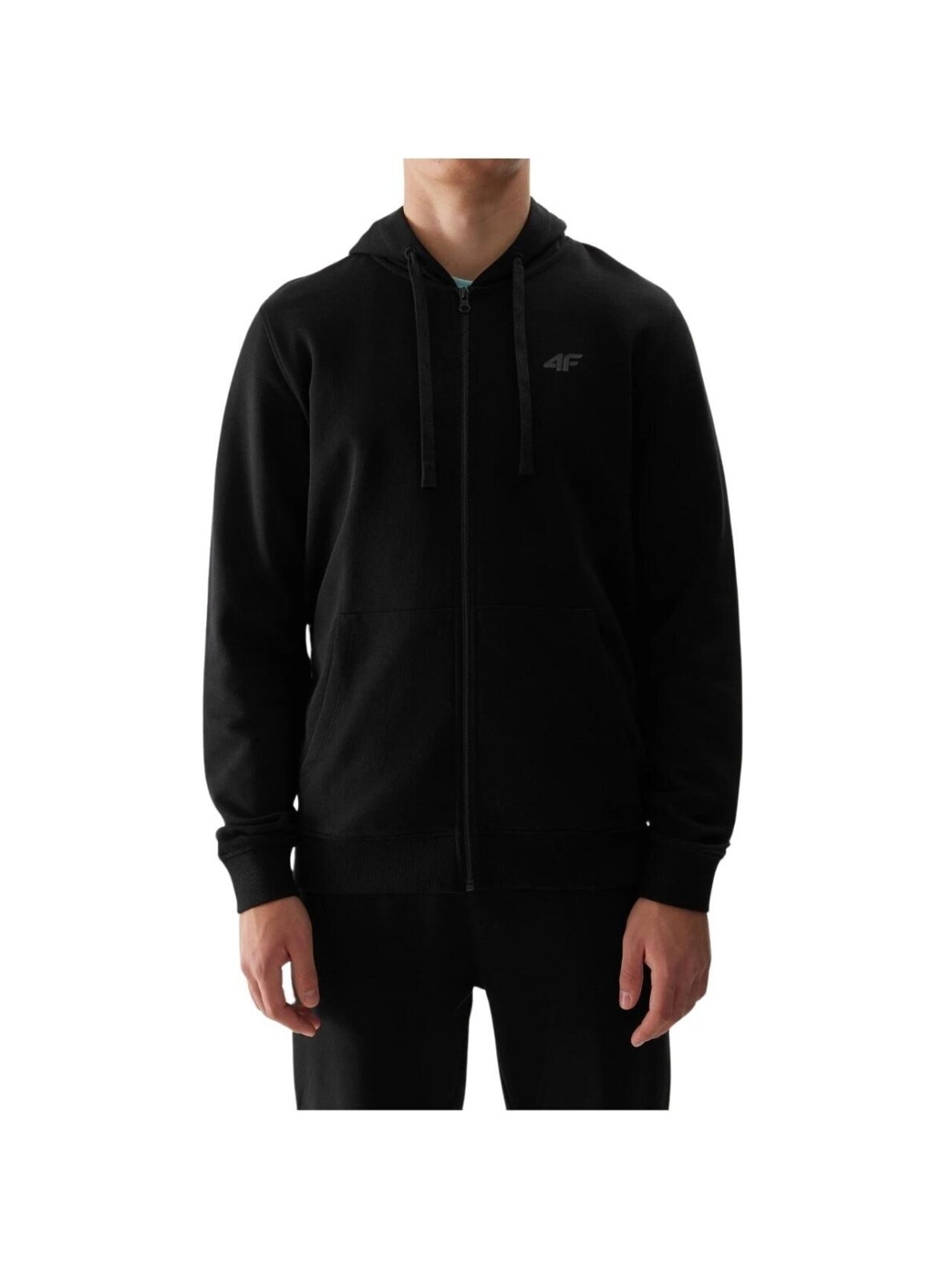 Vyriški džemperiai 4F M0951 giliai juodi 4FWSS24TSWSM0951 20S 3