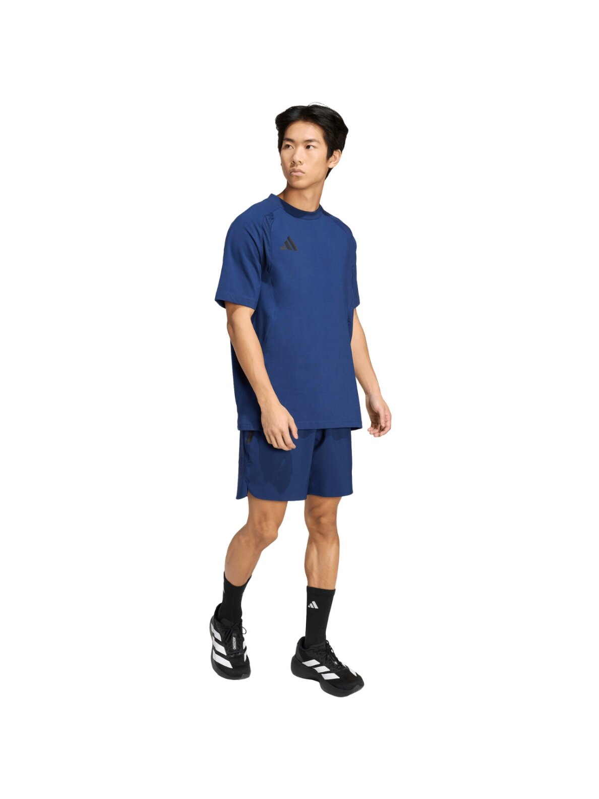 Vyriški šortai adidas Tiro Travel Woven tamsiai mėlyni KE8370 5